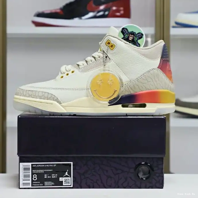Kimikick Jordan3 Air Jordan JBalvin x 0713